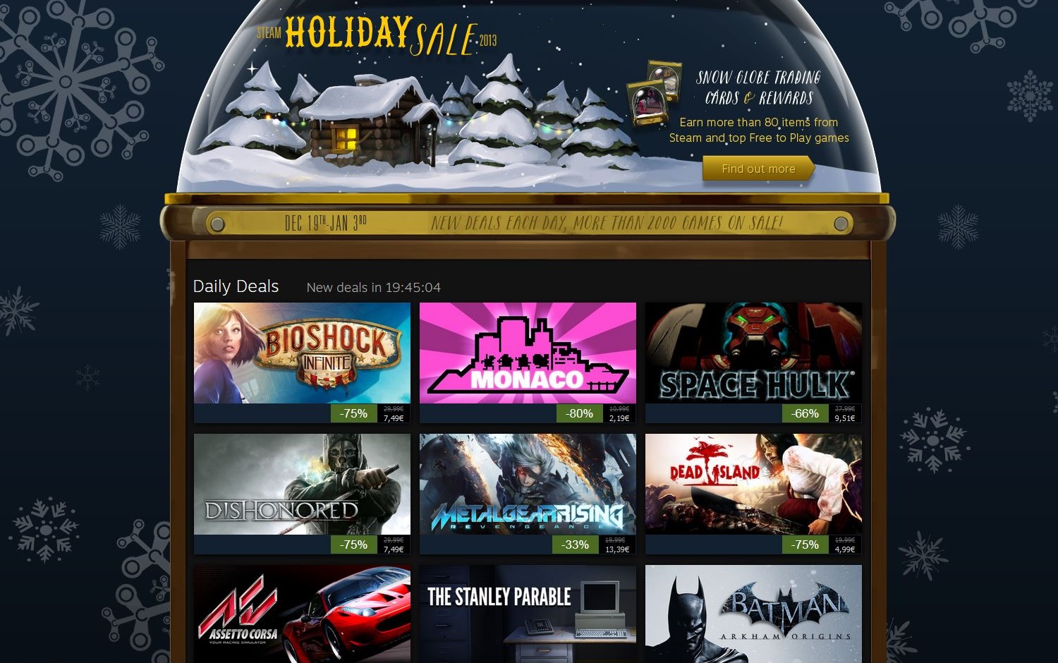 Steam Holiday Sale 2013, άρχισαν οι εκπτώσεις