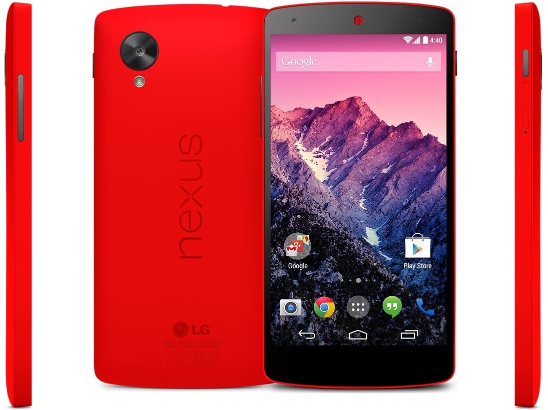 Το Nexus 5 τώρα διαθέσιμο και σε κόκκινο χρώμα