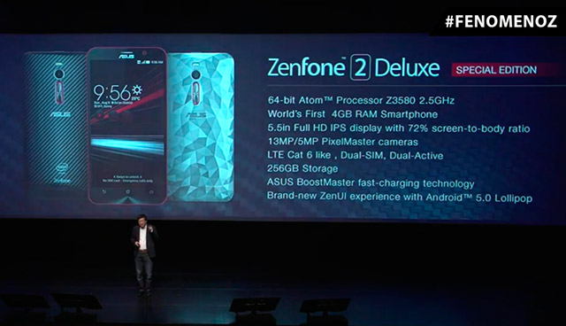 Η Asus ανακοίνωσε το Zenfone 2 Deluxe Special Edition με 256GB μνήμης