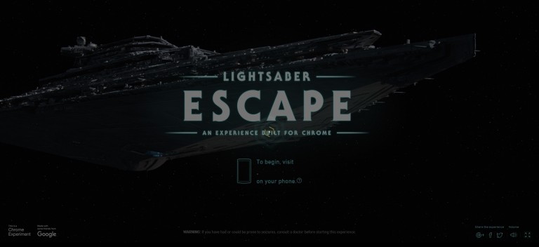 Lightsaber Escape: μία Star Wars εμπειρία στον Chrome