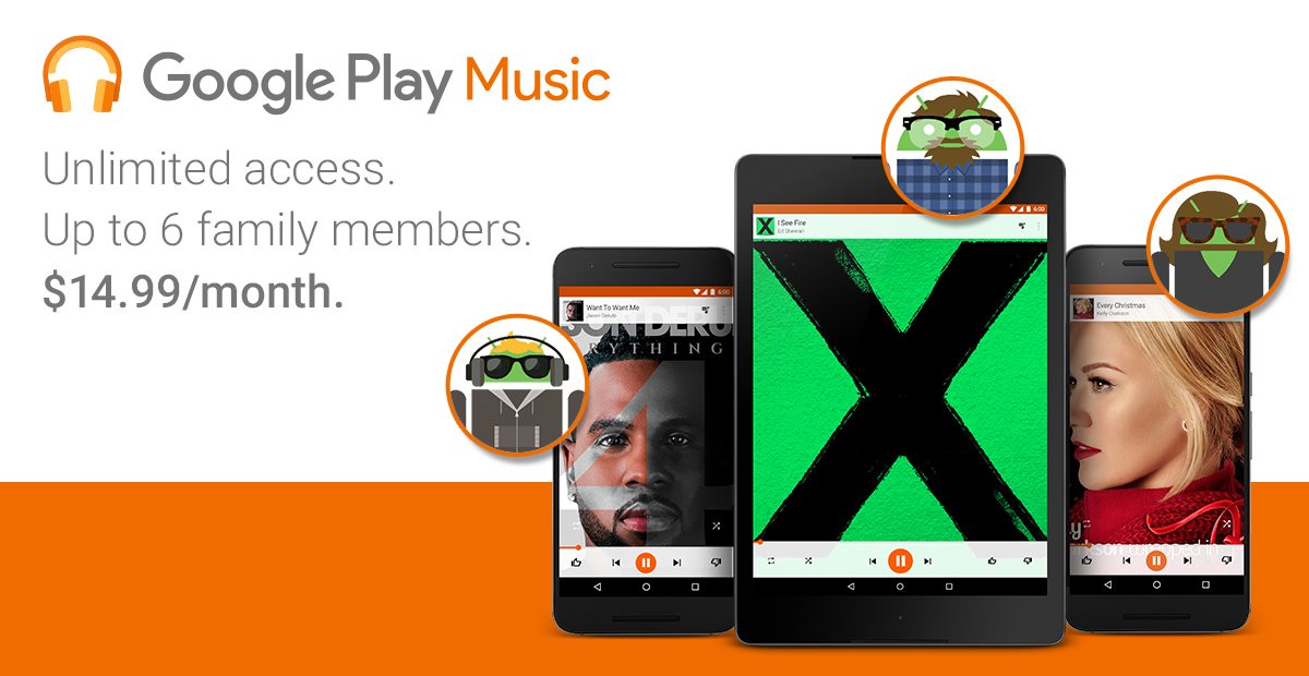 Οικογενειακό πακέτο για το Google Play Music στα $14.99 το μήνα