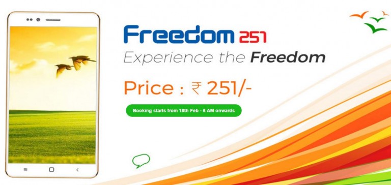 Freedom 251: Smartphone $4 δολαρίων με quadcore cpu και Android 5.1